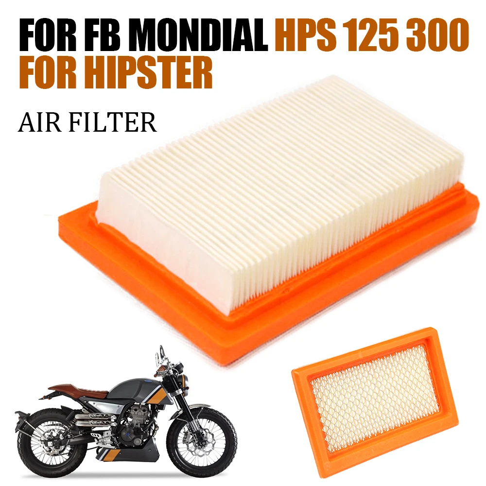 

For FB Mondial HPS 125 HPS 300 Hipster HPS125 HPS300 Motorcycle Accessories Air Filter Intake Cleaner Air Element Cleaner Parts