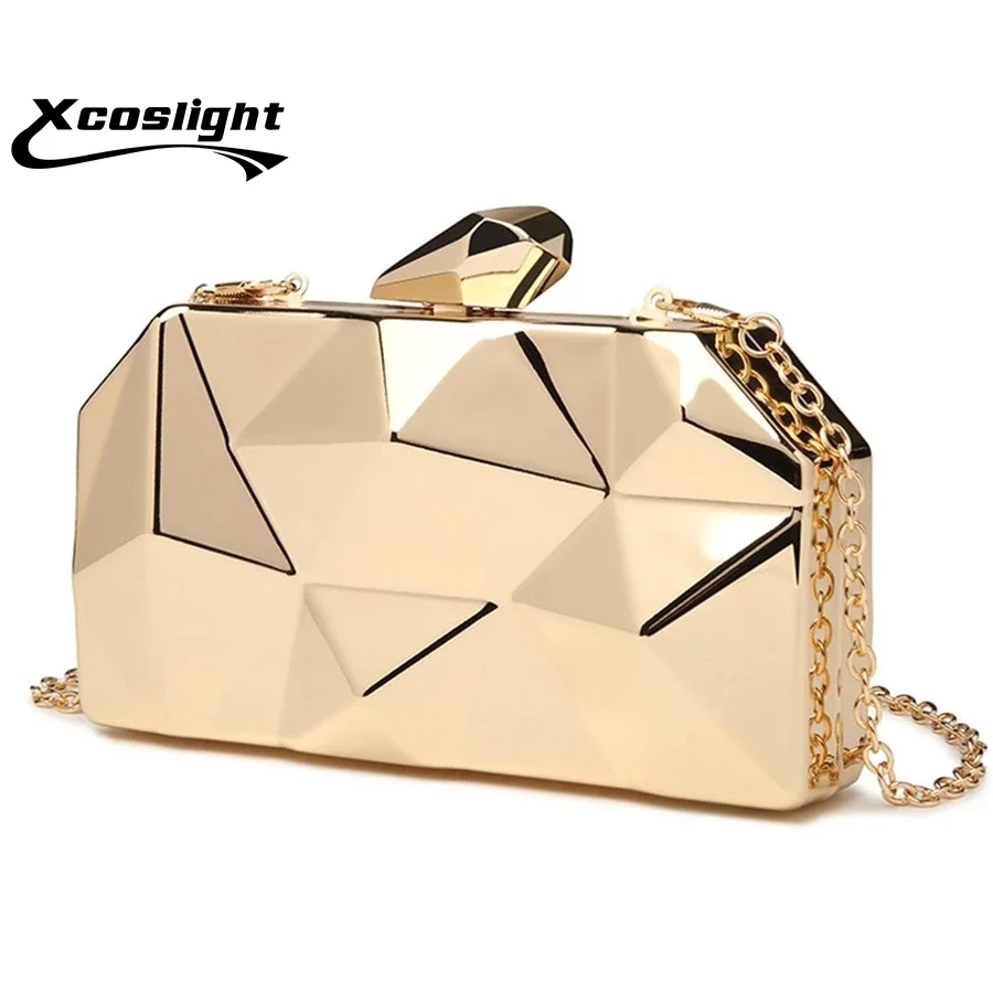 

Золотая акриловая коробка, вечерняя сумка с геометрическим рисунком, клатчи, элегантная женская сумочка на цепочке для вечерние НКИ, сумка ...