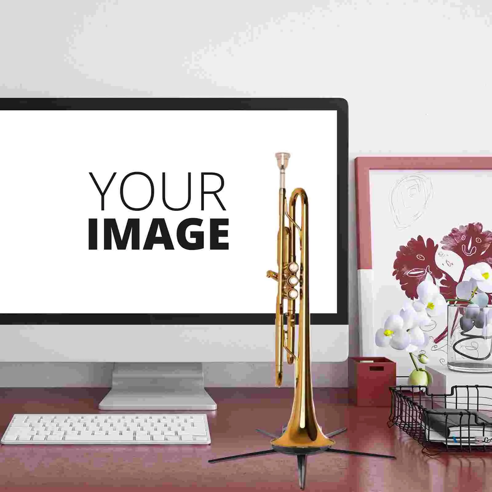 Маленькая складная подставка практичная труба простой держатель Flugelhorn съемная