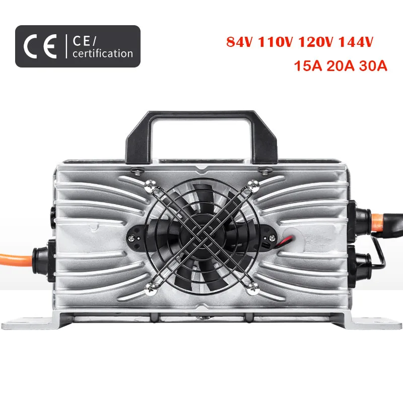

72V 84V 96V 110V 120V 168v 15A20A 25A 30A Waterproof Lifepo4 Battery Charger Portable Power Charger For Car Electric Motorcycle