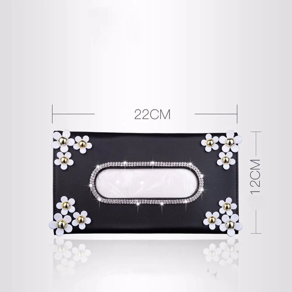 Чехол из искусственной кожи для салфеток украшение автомобильного