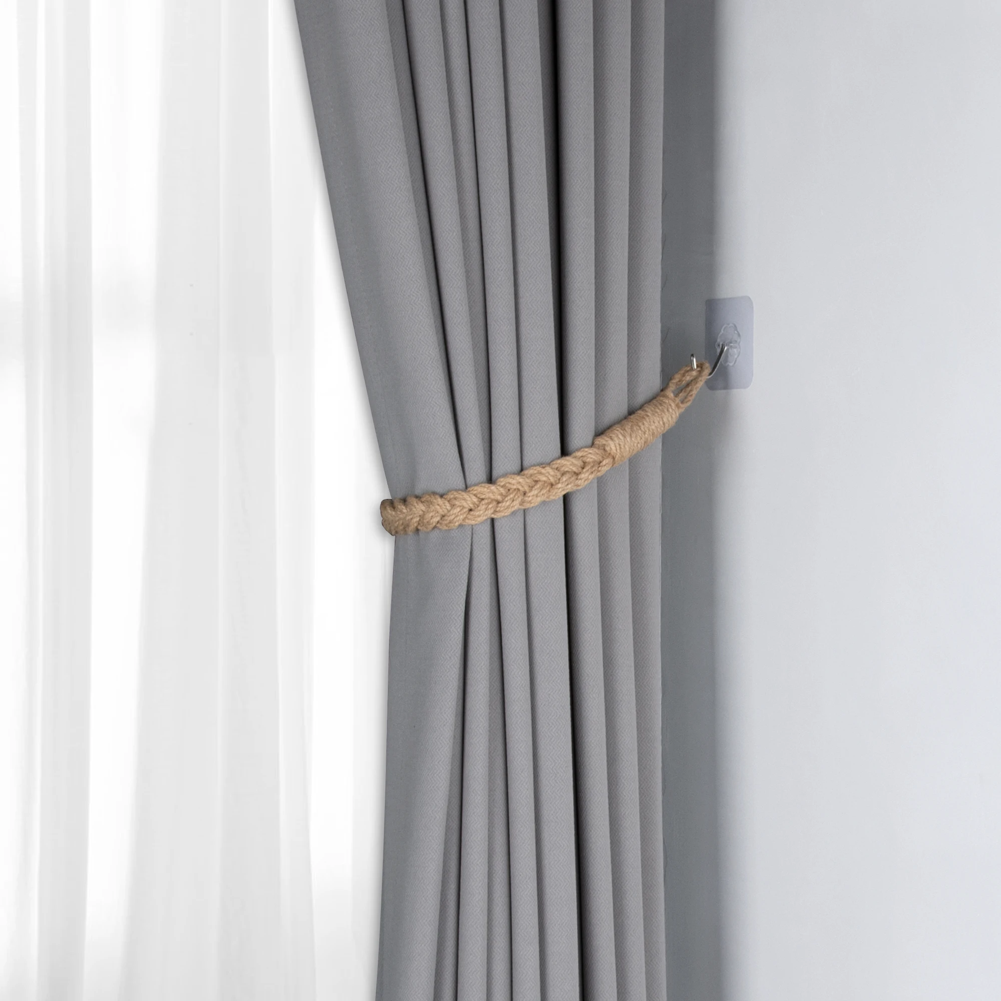 Макраме занавески подхваты пеньковая веревка плетение украшения дома