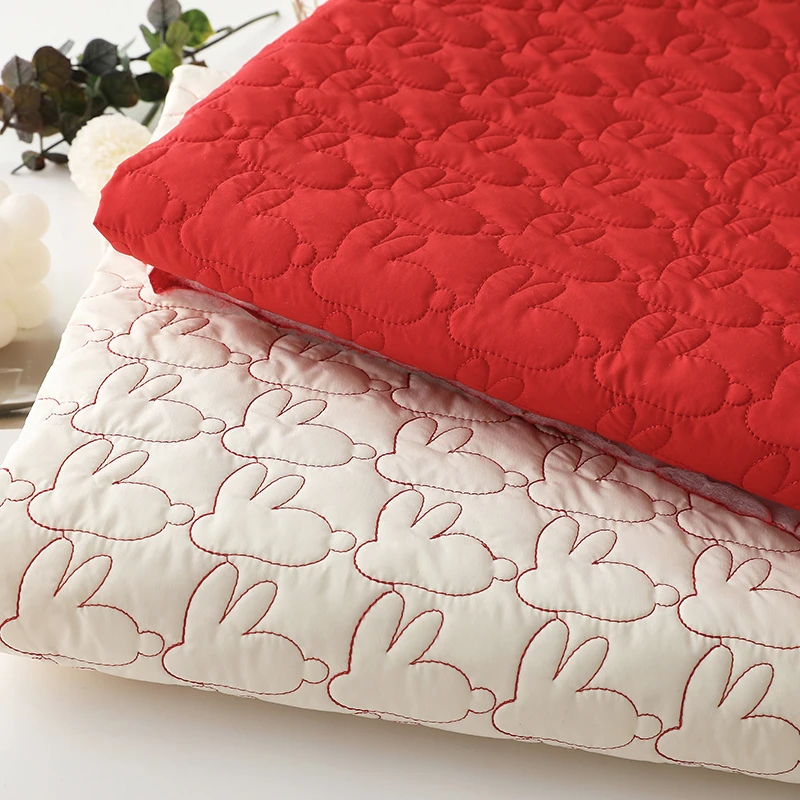 Хлопковая ткань с кроликом 140x50 см