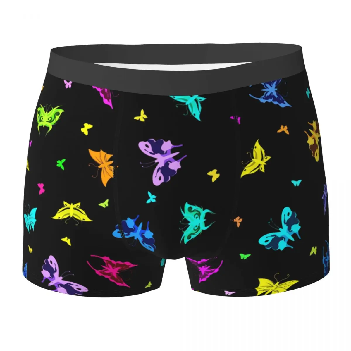 

Красочное нижнее белье в виде бабочки, Симпатичные дизайнерские шорты-боксеры с принтом, сексуальные мягкие мужские трусы, большие размеры