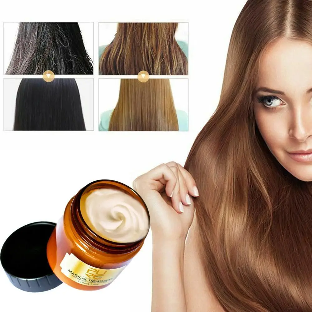 120g Magical Treatment Mask 5 Seconds Repairs Damage Restore Soft Hair For All Types Keratin Filler Korea Oil |