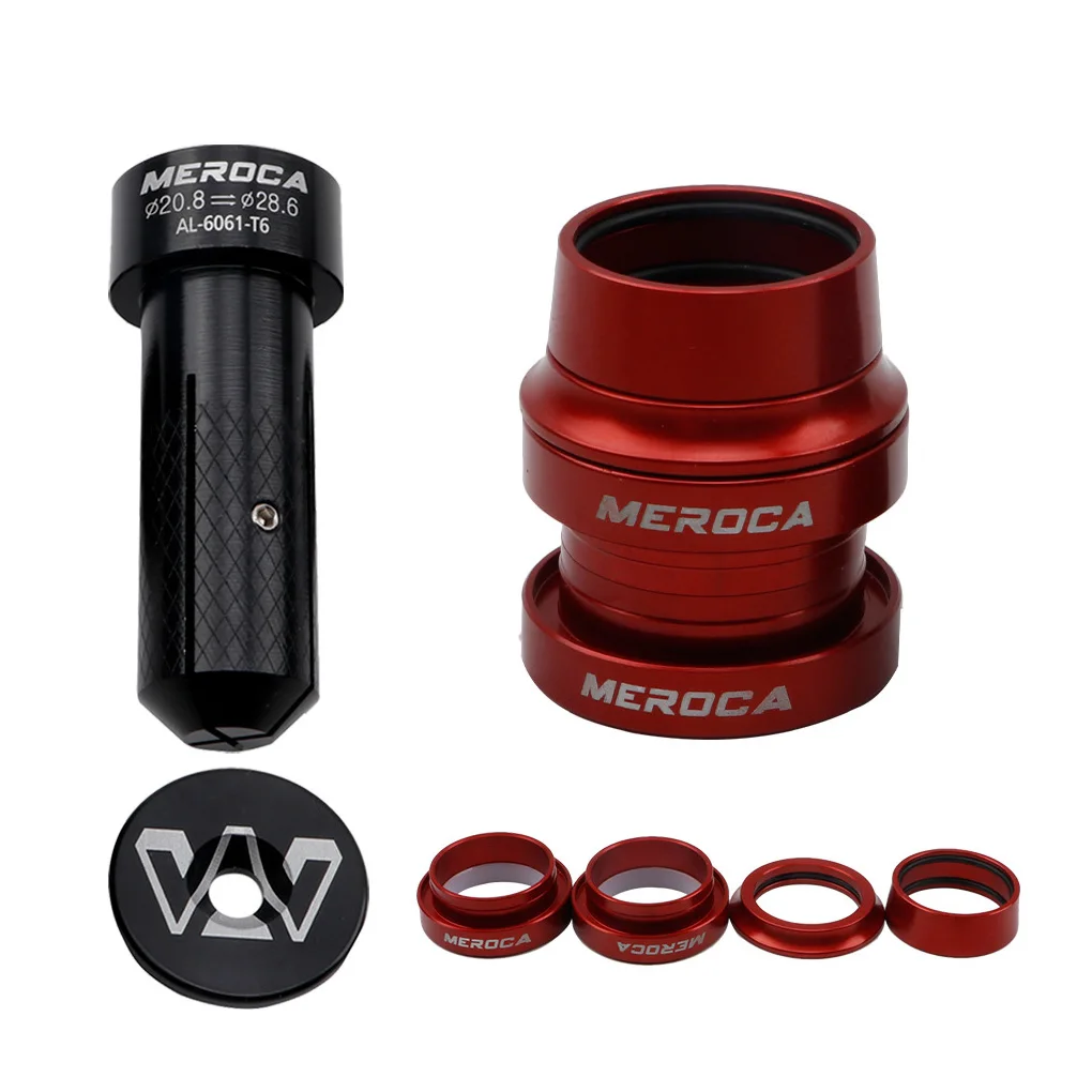 

Double Bearing Threadless Lightweight Bike Bowl Set Headset Aluminum Alloy Bike Accessories Spare Part Replacement