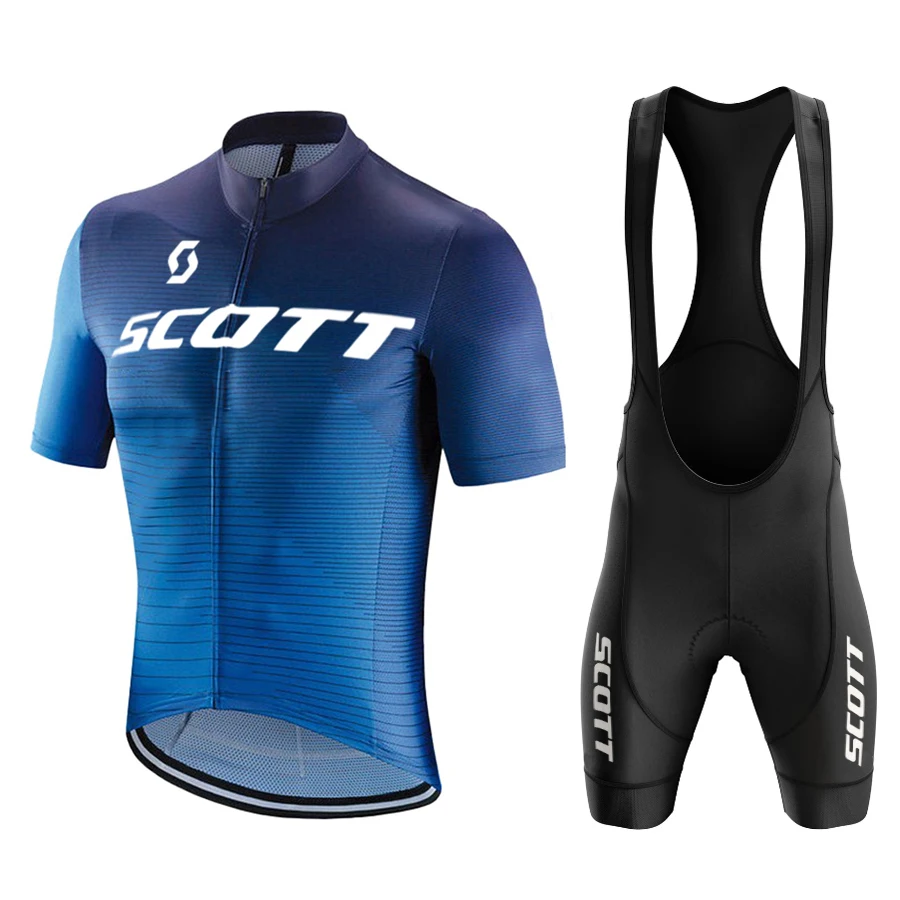 

2023 SCOTT Cycling Set Bike Uniform Summer Cycling Jersey Set Road Bicycle Jerseys MTB Bicycle Wear Breathable Cycling Clothing