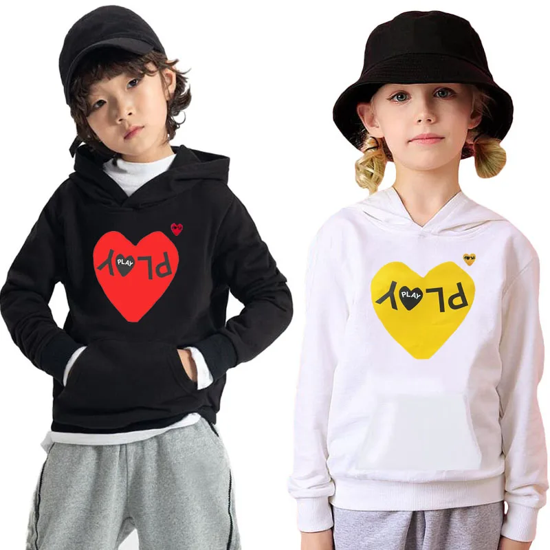 Детская толстовка из плотного флиса хлопковый вышитый пуловер кенгуру карманы