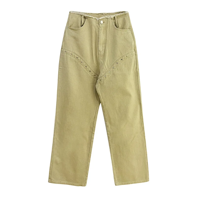 Стильные женские джинсы новинка 2024 осенняя Новинка острые уличные модные в