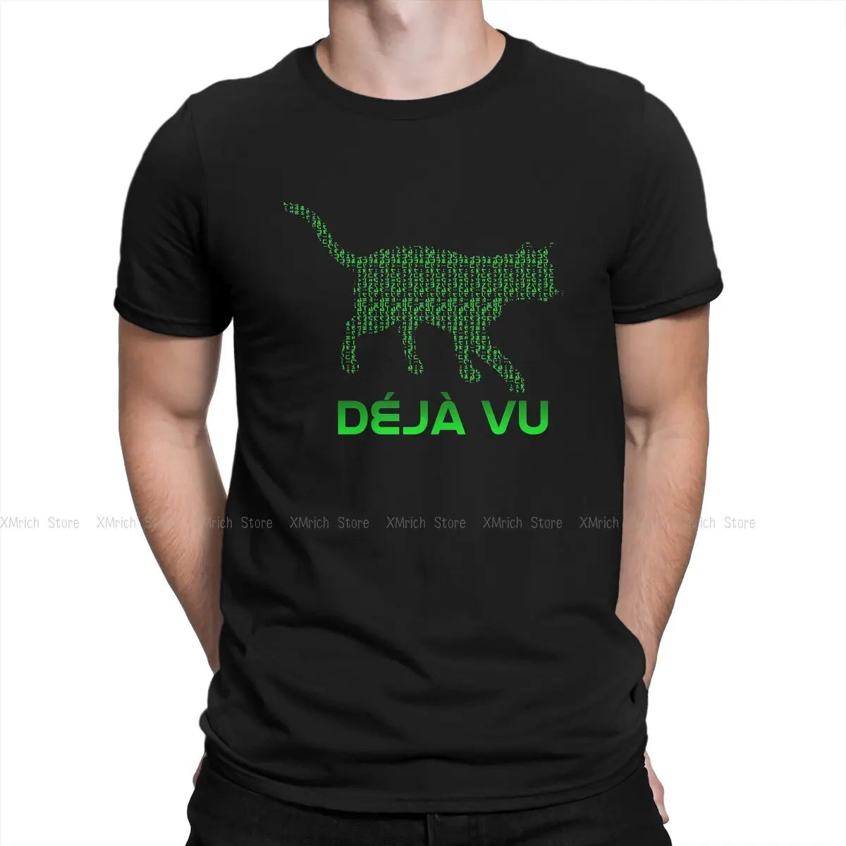 

Deja Vu Cat Essential Special TShirt The Matrix Neo Science Fiction Film Leisure T Shirt Newest T-shirt For Adult