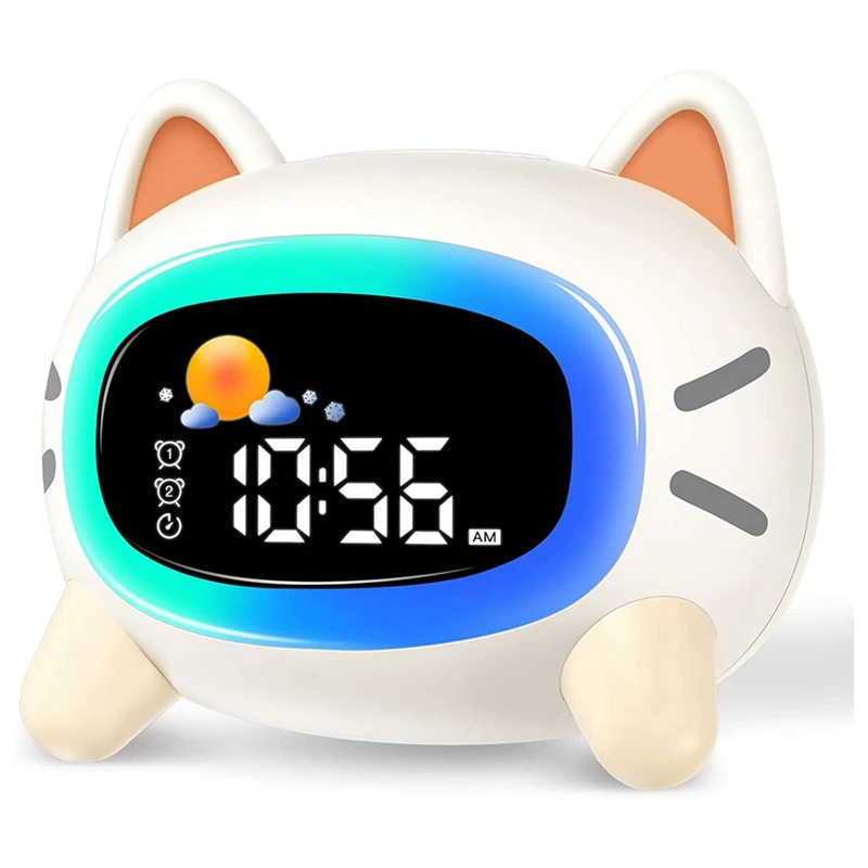 

Cute OK To Wake Alarm Clock Smart Alarm Clock With Night Light And Sleep Sound Machine For Kids Sleep Training Clock