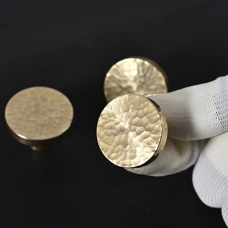 Латунные круглые дверные ручки и ручной работы для шкафа мебели ящика выдвижные |