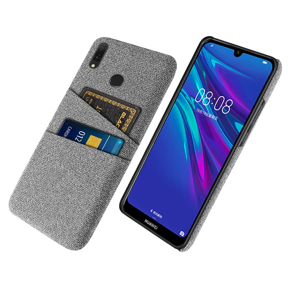 

Cloth Case for Huawei y6 2019 Case Huawei Y6 2019 Fabric Dual Card Cover For Huawei Y6 2019 MRD-LX1 MRD-LX1F Y 6 pro Y6Prime