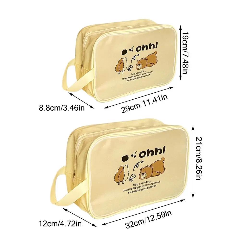 Прозрачные сумки для туалетных принадлежностей мультяшный медведь капибара