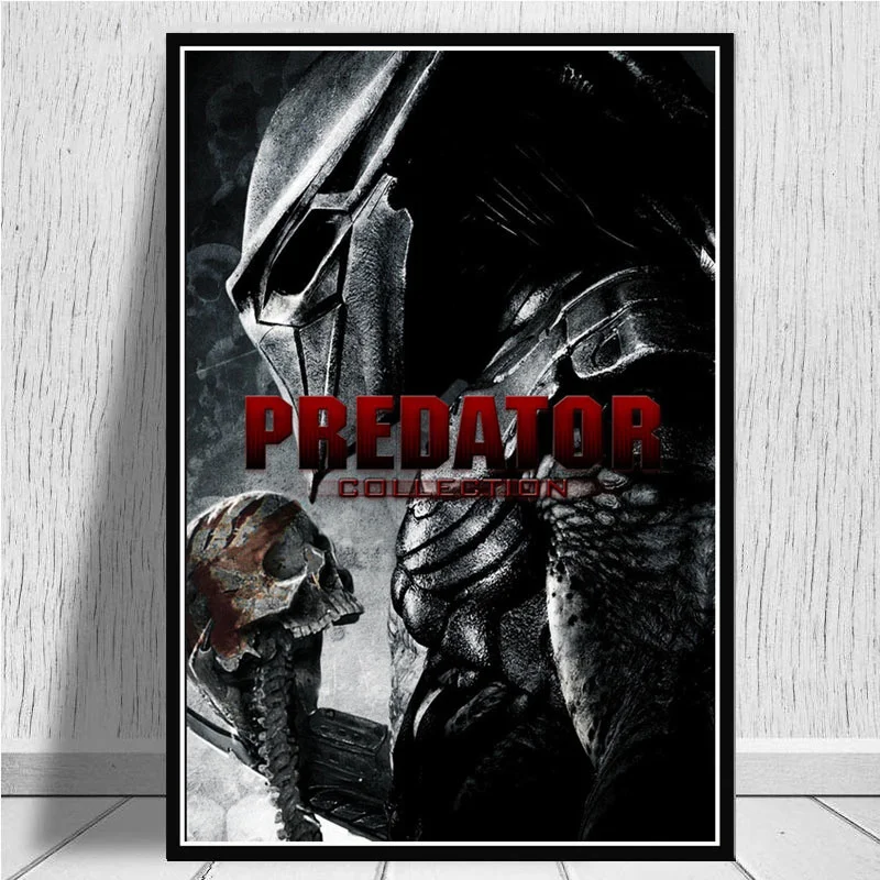 

Arnold Schwarzenegger the Predator Monster Movie posters and prints Canvas Painting Pictures On The Wall Affiche