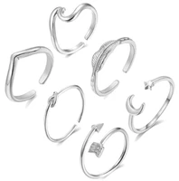 toe rings for women girls toe rings set tail ring adjustable toe ring summer knuckle ring adjustable tail ring knot fingers ring