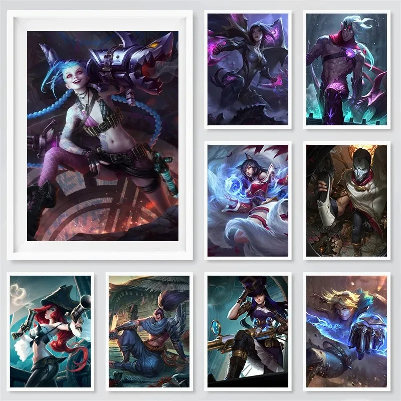 Вертикальный настенный Декор Лига Легенд