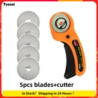 Кожевенное ремесло 45 мм, роторный резак, инструмент для резки кожи, резак для ткани, круговое лезвие, сделай сам, лоскутное шитье, квилтинг, подходит для ольфа