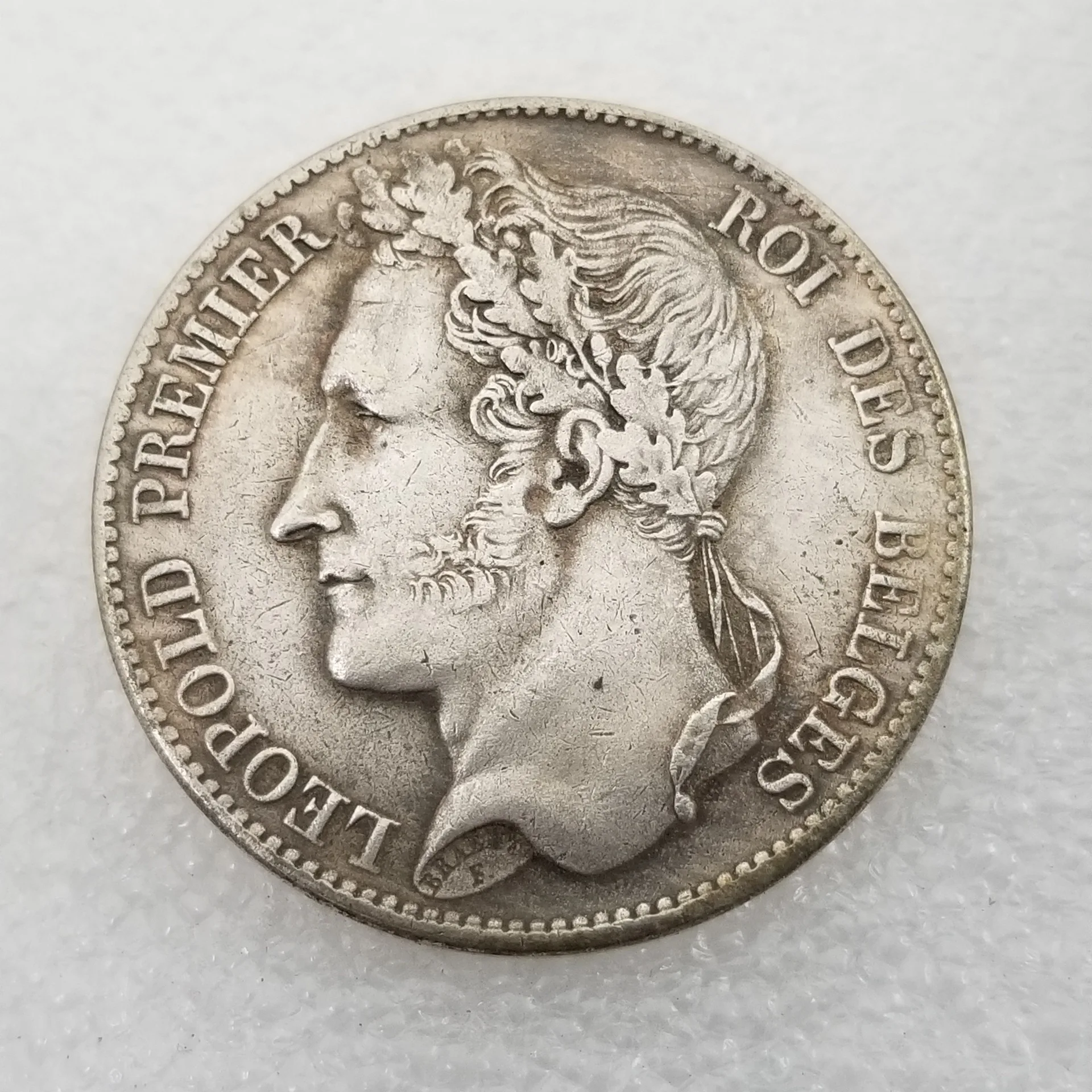 

Золотые и серебряные монеты Бельгия 1832 года 5 лет, домашний декор, монета на удачу, волшебные коллекционные монеты, оригинальные монеты, меда...