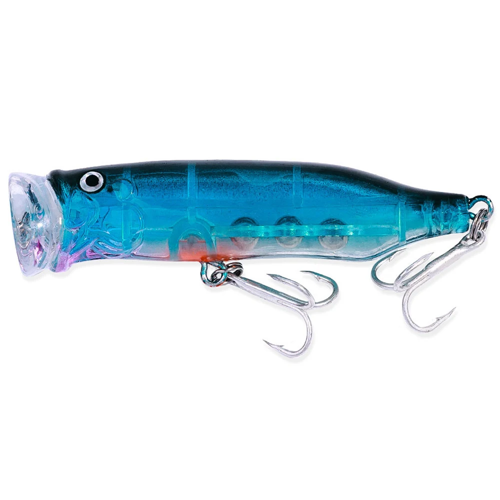 

Durable Easy To Catch Fish Topwater Wobblers Fishing Lure 10g 3D Eyes 5 Colors ABS+Stainless Steel High-quality