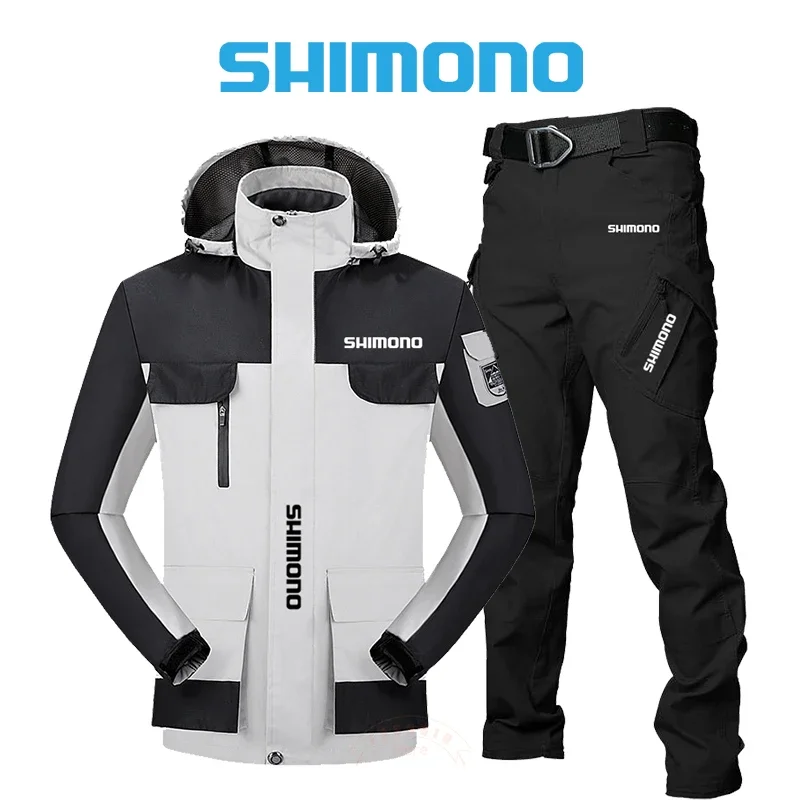 

Весенне-осенний Новый большой мужской комплект для рыбалки уличная спортивная куртка с зарядкой тактические брюки уличный комплект для альпинизма и рыбалки