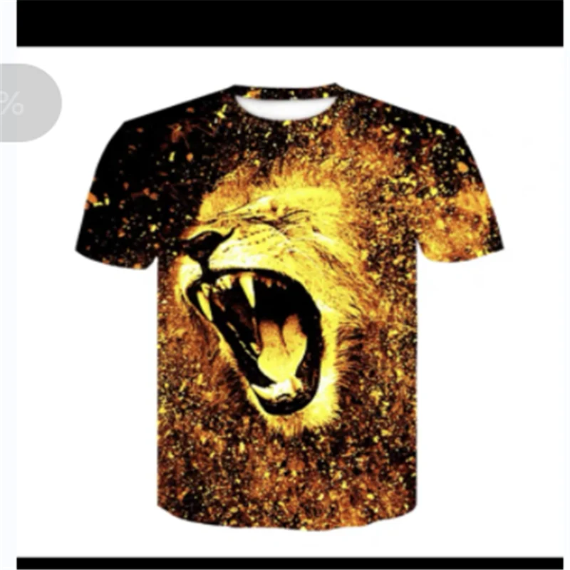 

Animal Pattern 3D Printed Summer Fashion T Shirt Men Women Teen Casual Streetwear Round Neck Short Sleeve Sportshirt