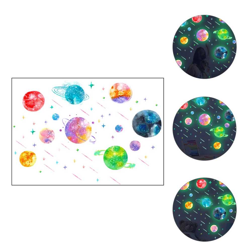 

Creative Indoor Wall Luminous Sticker Indoor Wall Planet Sticker Ornament