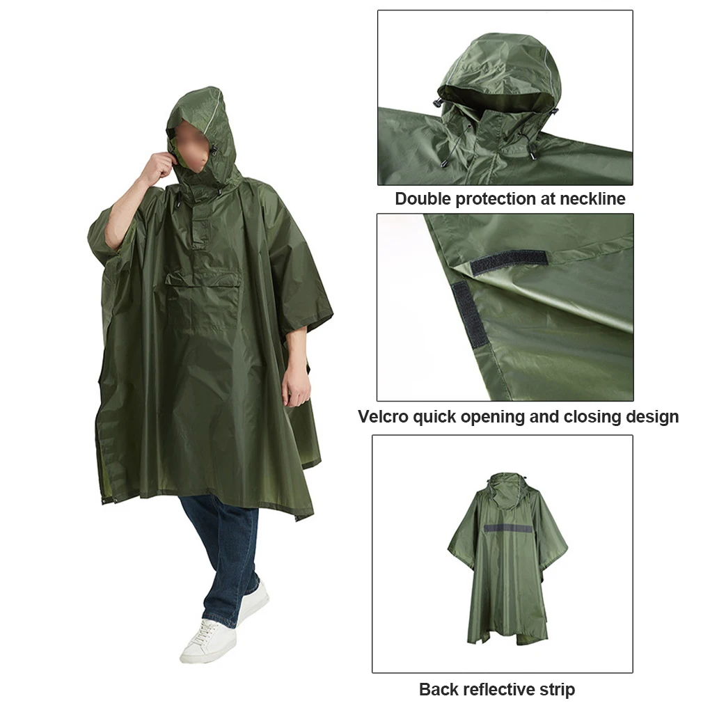 

Rain Covers Multifunctional Outdoor Sporting Clothing Water-proof Durable Hiking Rains Poncho Simple Raincoat for Keeping Warm