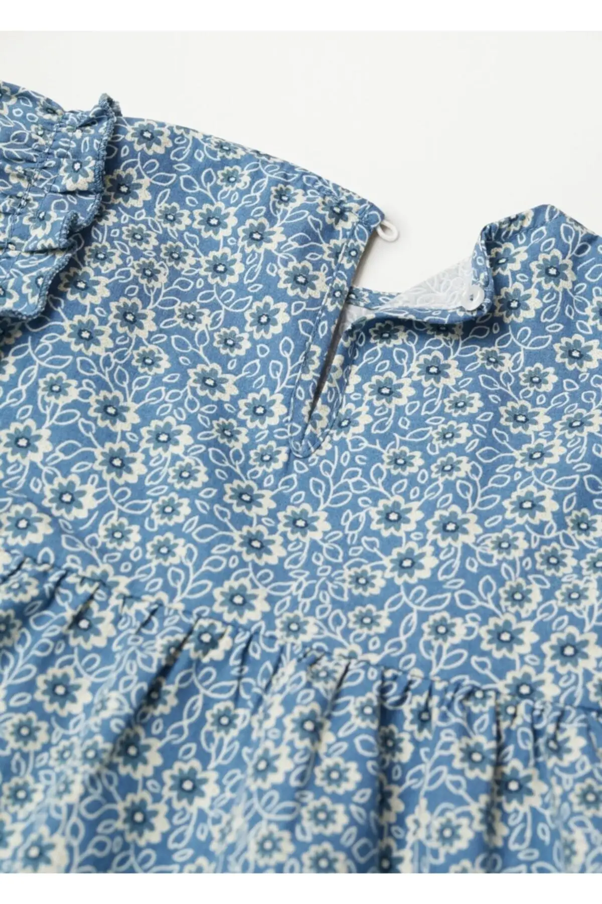 

Female Child Flower Print Cloche Dress