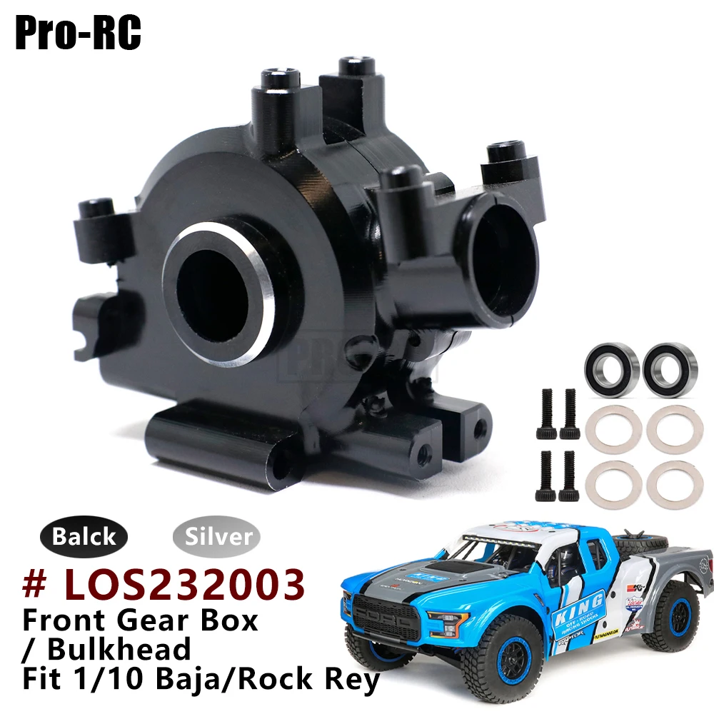 

Aluminum LOS232003 Front Gear Box Gearbox Bulkhead Set Fit Losi 1/10 Baja / Rock Rey RC Car Upgrades Parts