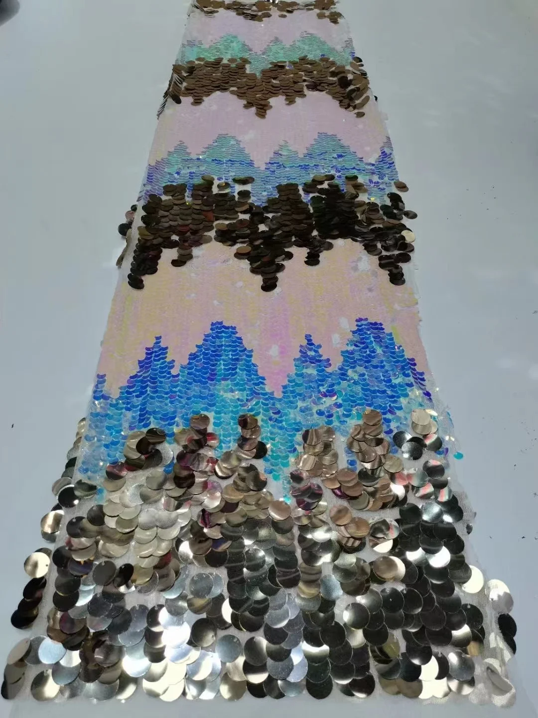 

African Beaded Groom Net Lace 2023 High Quality Lace Sequins French Tulle Lace 5 Yards Nigerian Lace Fabric For Wedding Dress