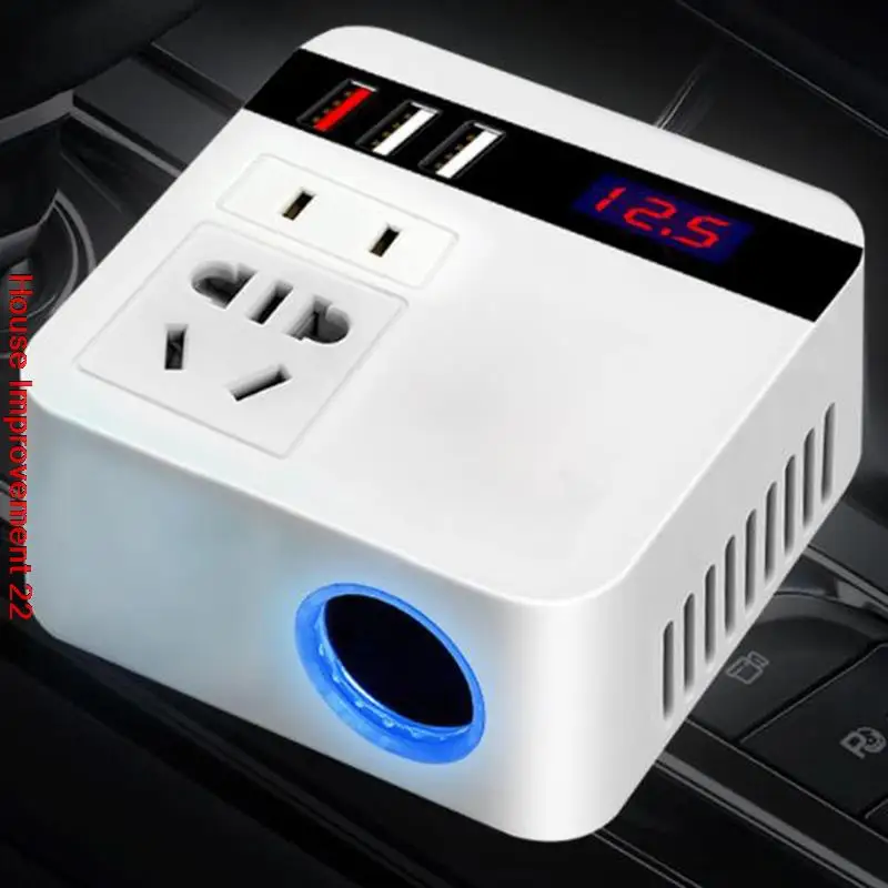 150W DC 12V/24V To DC 110V/220V Universal Car Power Inverter Portable Charger Converter Adapter Digital display