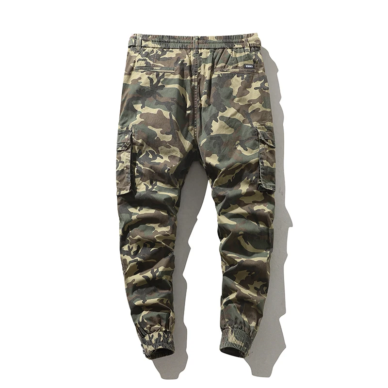 

Men Fashion Streetwear Men Multi-Pocket Camouflage Jogger Pants Tactical Military Trousers Men Cargo Pants for Droppshipping