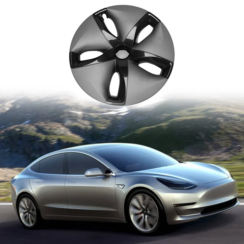 

18 дюймовая Крышка Ступицы Колеса Автомобиля s для Tesla Model 3 Аксессуары ступицы колеса декоративная крышка колеса ABS