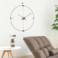 silent luxury rustic wall clock nordic minimalistic unique modern wall clock room decoration accessories saat home design