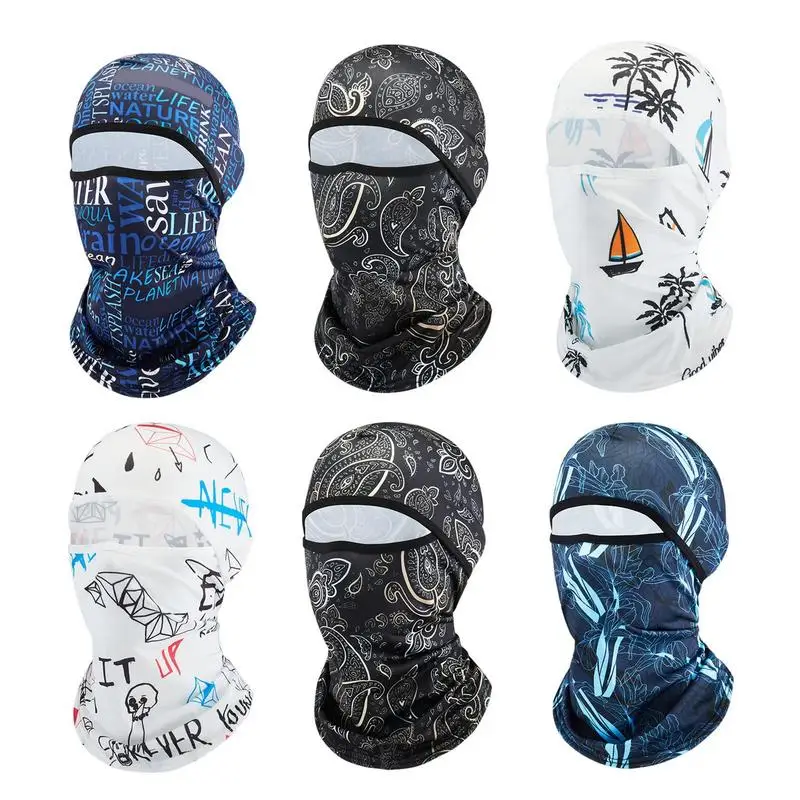 

UV Protection Scarf Ice Silk Face Cover Neck Gaiter Sun Protection Full Face Cover Unisex Ice Silk Windproof Headgear For Riders