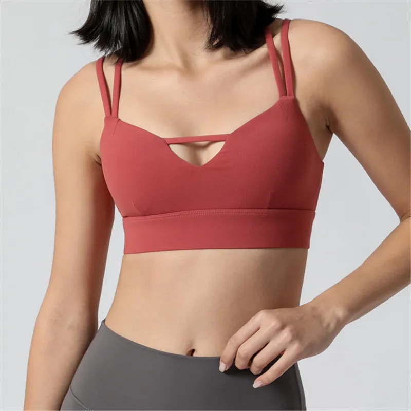 

Spring And Summer New Girls Yoga Sports Bra Lace-up Beautiful Back Sports Underwear Running Fitness Corset Women Lingerie