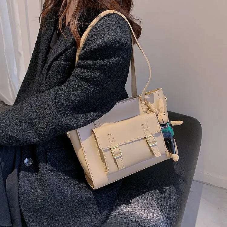 

Вместительная женская сумка через плечо, экологически чистая сумка для покупок, многоразовая женская сумка из искусственной кожи с несколь...