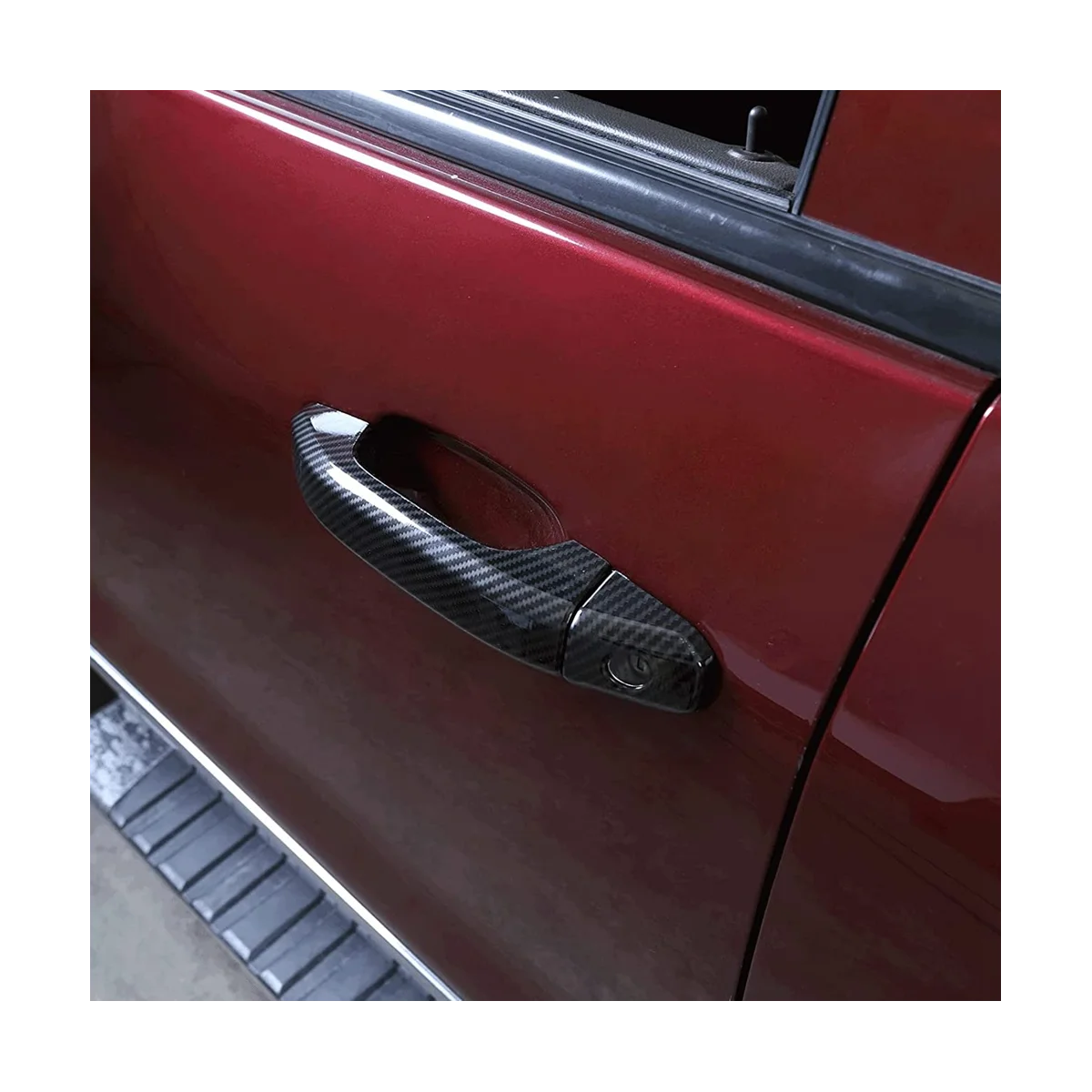 Наружные Чехлы для ручек двери внешние аксессуары отделки 2014-2020 АБС-углеродное