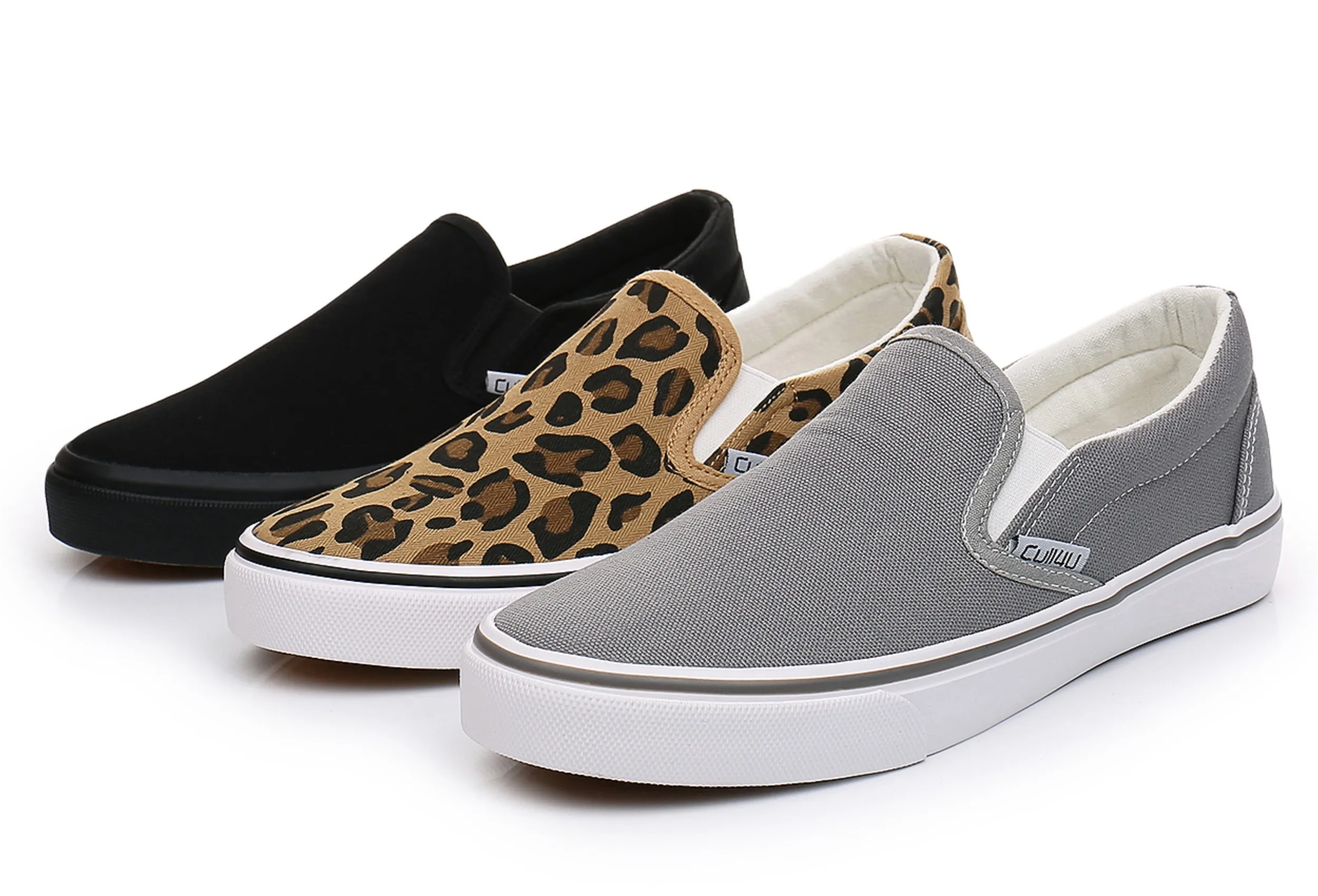 Men shoes   Leopard Print Loafers  Large Size One Pedal Lazy Skateboard Shoe Slip-on Shallow Women Flat Shoes