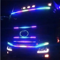 24v 5050smd strobe running streamer led strip lights dynamic streamer for volvo truck tailgate flexible drl car styling