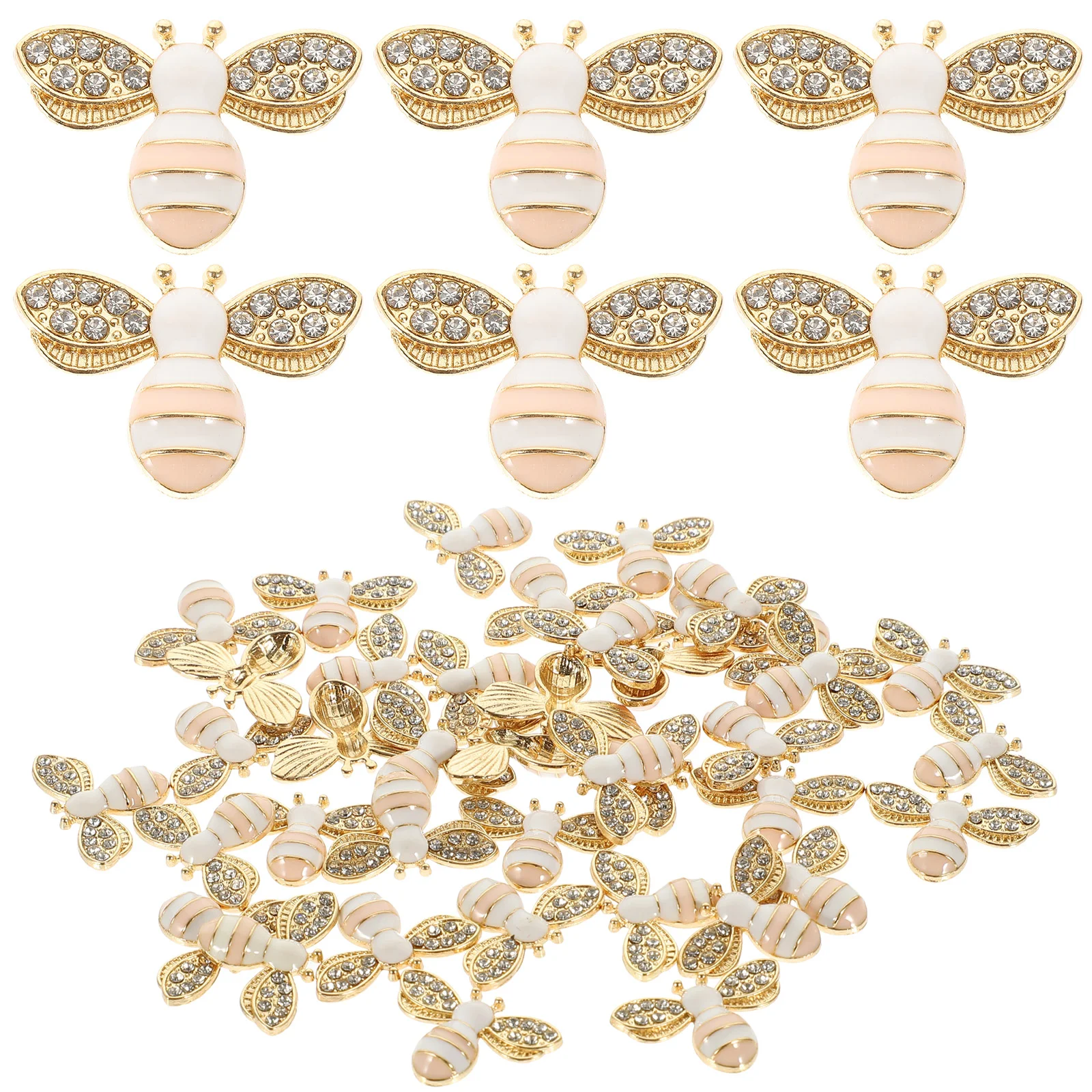 

40 Pcs Alloy Craft Diy Diy Small Craft Diy Decor Accessoriesss Small Bee Ornament Shell Ornaments Modeling Shape Alloy Craft