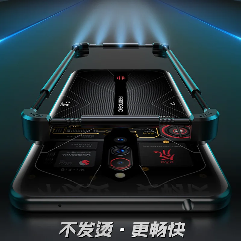 Original Metal Bumper Phone Case For Nubia Red Magic 7s 7 6s 6r 6 5g 5s 3 3s Pro Aluminium Frame Protective Cover Fashion Shell