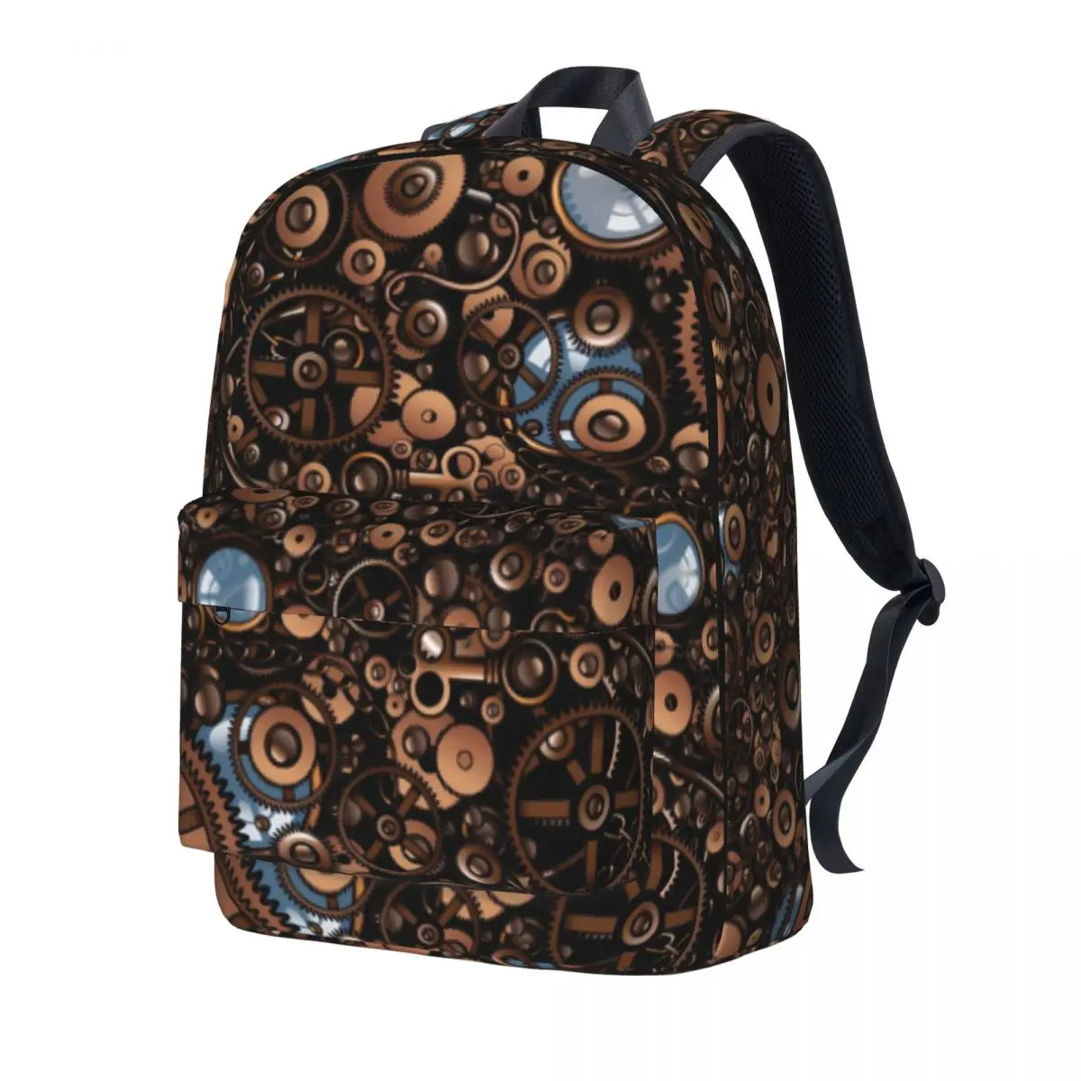 

Рюкзак для мужчин и женщин в стиле стимпанк, винтажный стильный ранец с принтом, из полиэстера, красивые школьные ранцы, повседневный дизайнерский