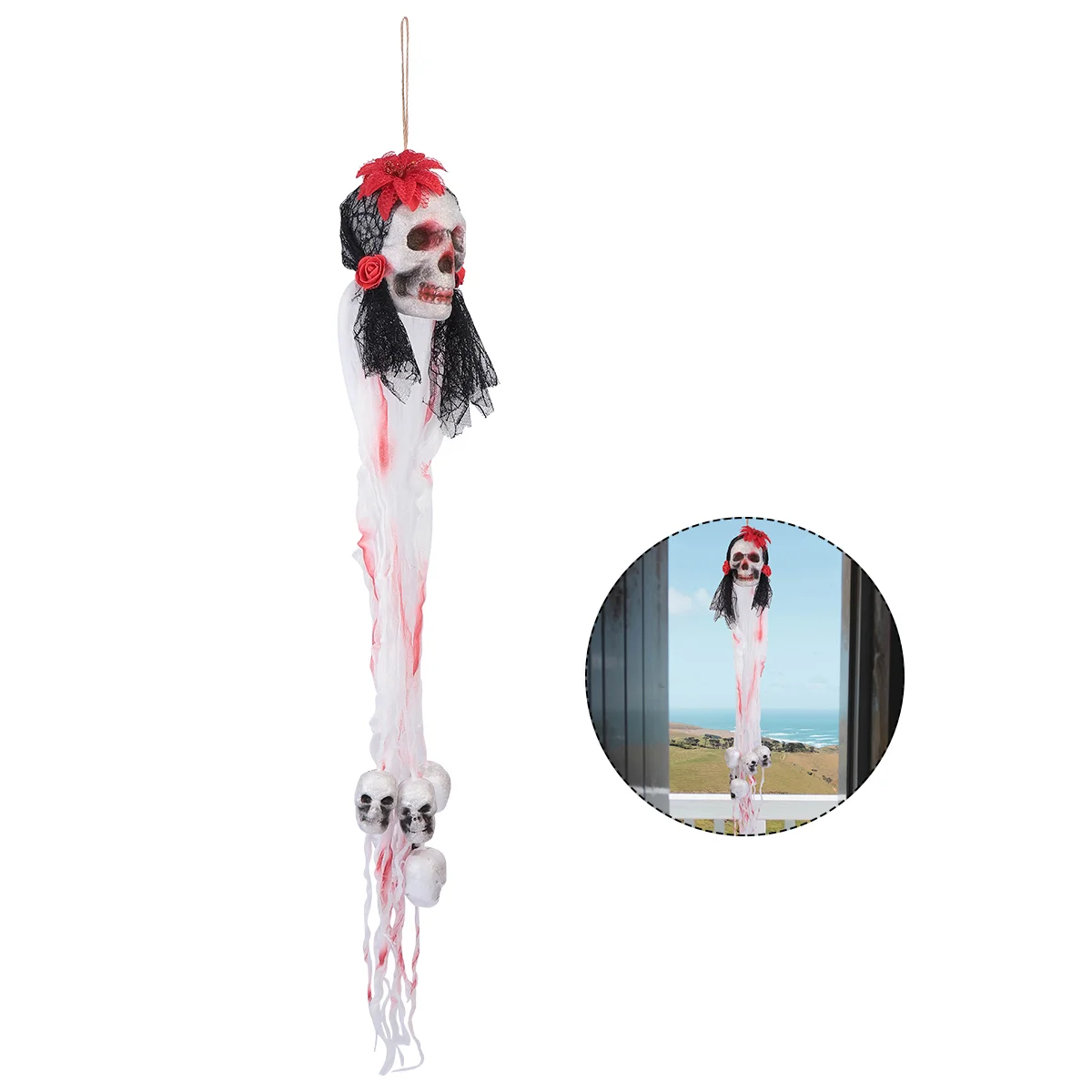 

1pc Hanging Decor Useful Practical Haunted House Props Party Supplies for Outdoor Home Garden