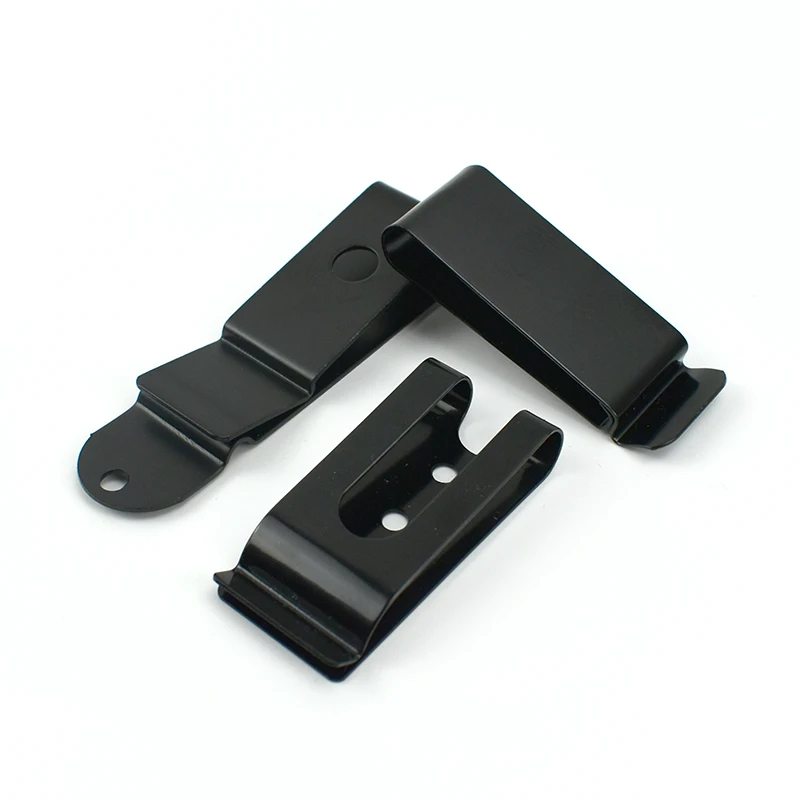 Черные металлические Пружинные пряжки 5/10 шт. зажим для ремня кобуры оболочки