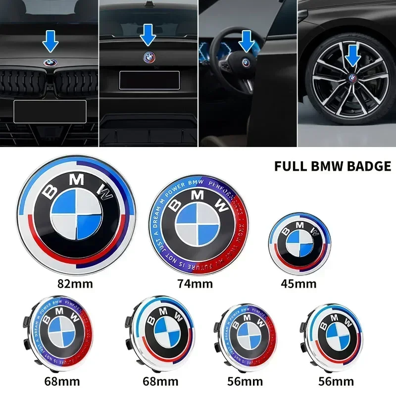 45/56/68/74/82 мм 50-летие выпускной значок наклейка с логотипом переднего и заднего