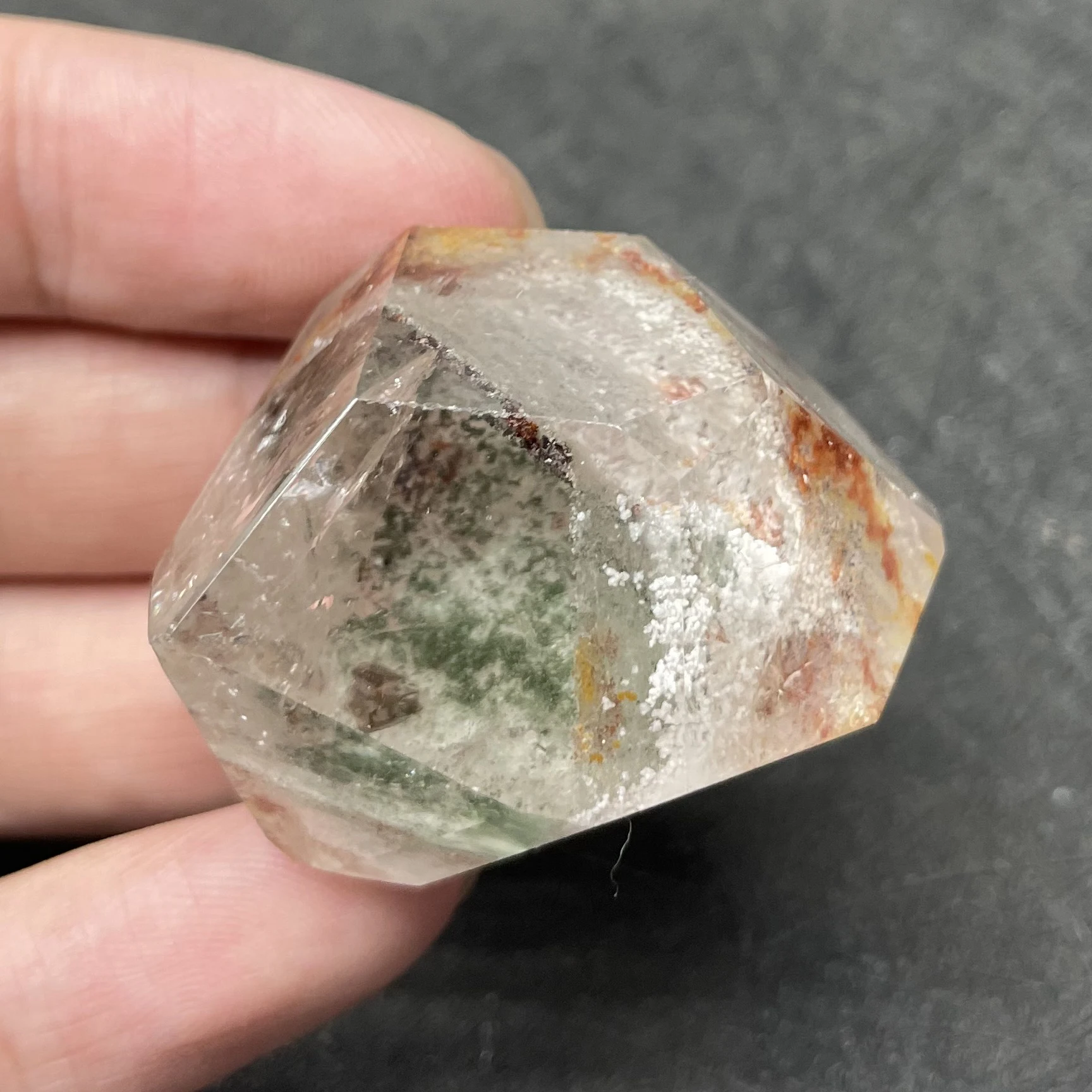 50 г Натуральный Зеленый Фантом бесплатно форма хрустальный камень украшение