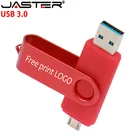 Флэш-накопитель 2 в 1 USB 3,0 OTG, 4 ГБ, 8 ГБ, 32 ГБ, 64 ГБ, 128 ГБ
