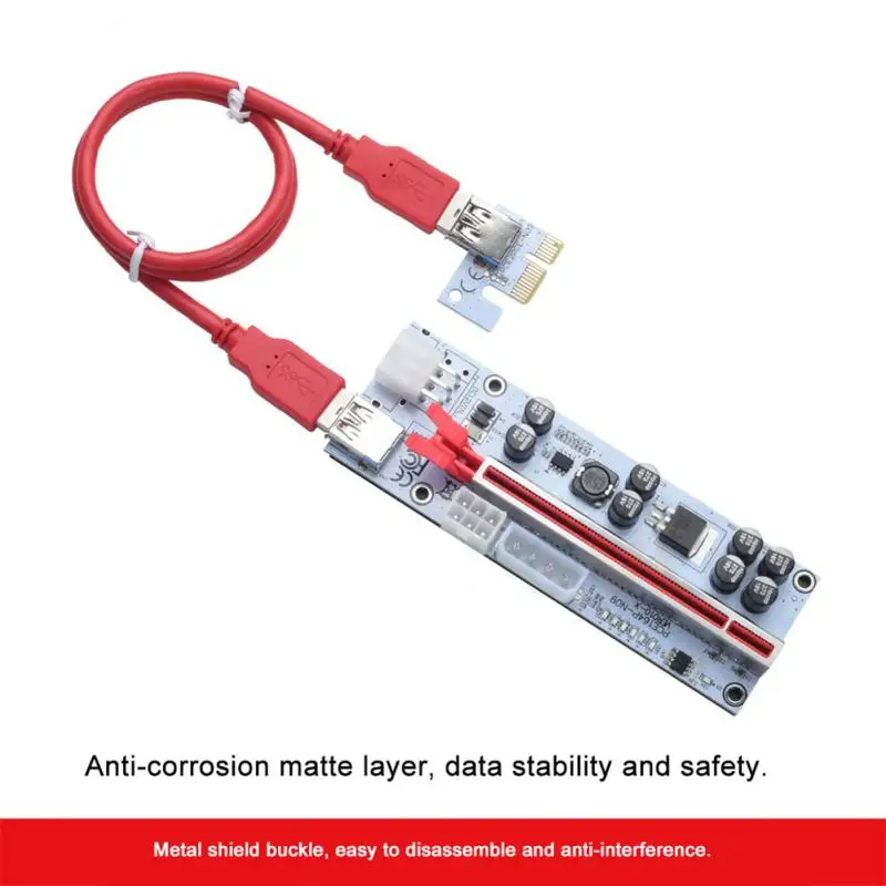 

Pci-e 1x Old-plated Expansion Card Usb3.0 1x To 16x Expansion Card Stable High Quality Pcie Transfer Computer Accessories 16a